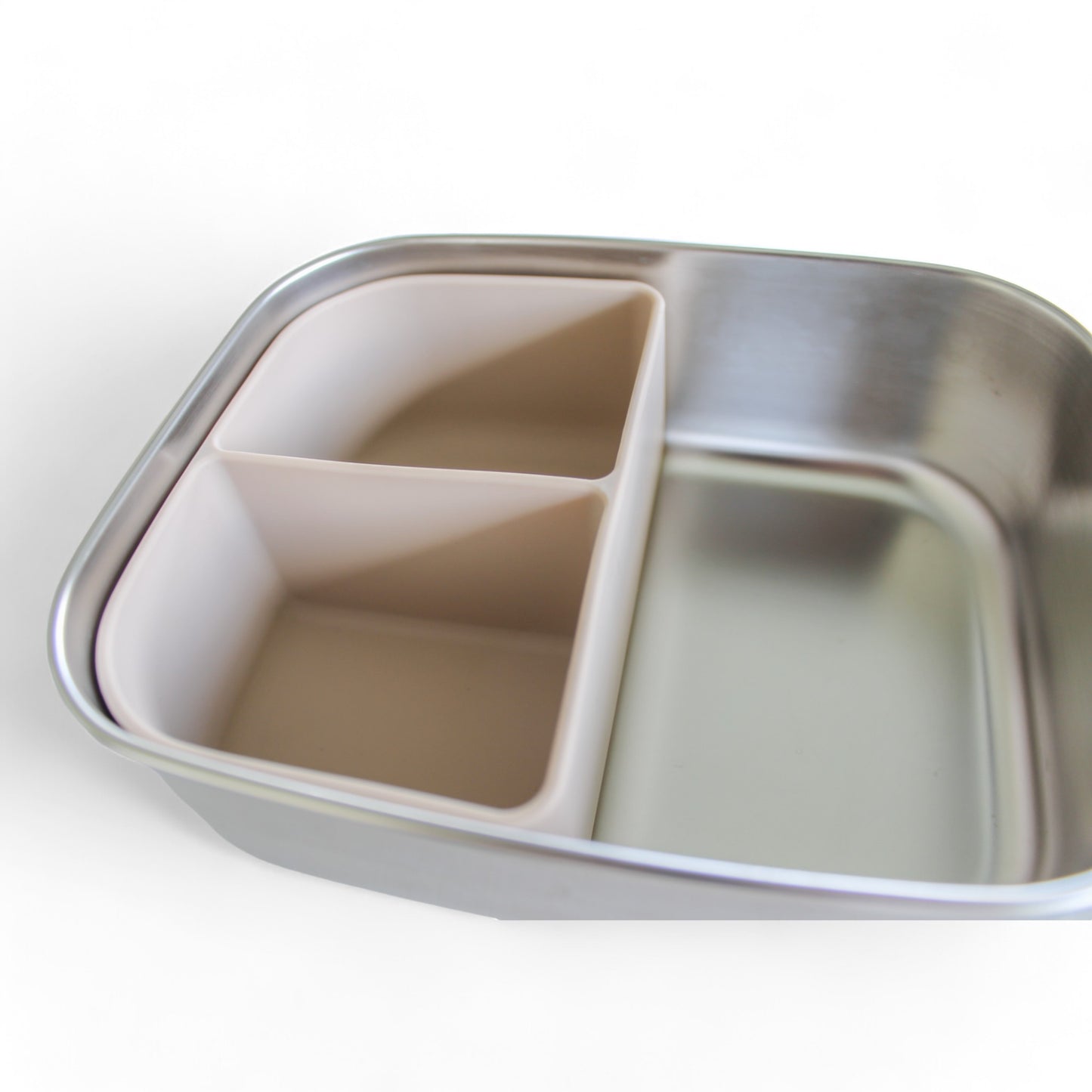 Eco-friendly stainless steel bento box with removable silicone divider – sustainable lunch container Hobart Australia