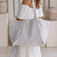 White Linen tote bag in driftwood colour for fayded