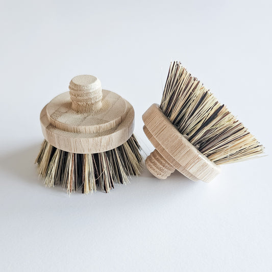 Sisal & Palmyra Fibre Brush Heads | Set of 2