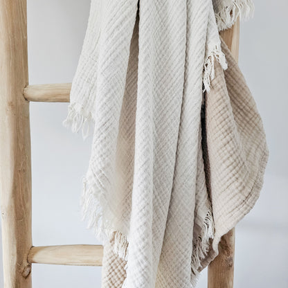 100% Organic Cotton Throw | GOTS