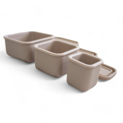 Silicone Snack Box Set | Cream