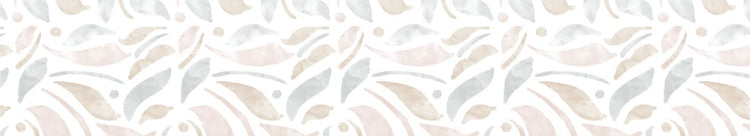 Pattern of abstract shapes in pastel colors on a light background