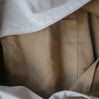 Close-up of beige brown linen 