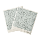 Two patterned dishcloths with 'Fayded' branding on a white background